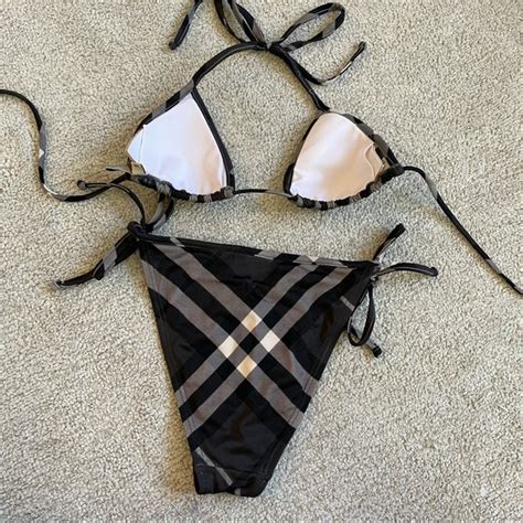 burberry swimsuit girls|Burberry plaid bikini.